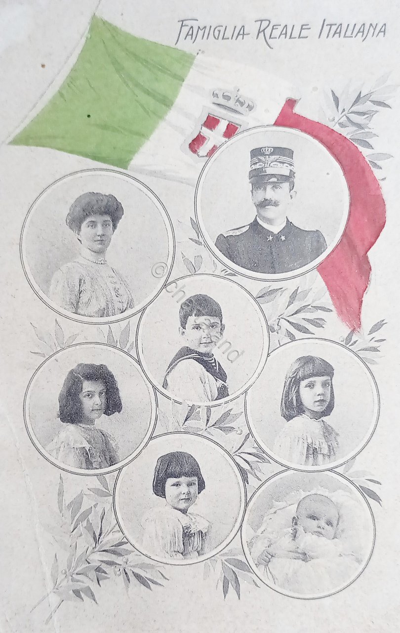 Cartolina Commemorativa - Famiglia Reale Italiana - 1920 ca.