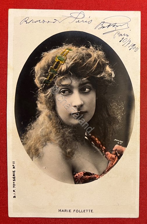 Cartolina Commemorativa - Marie Follette - 1902