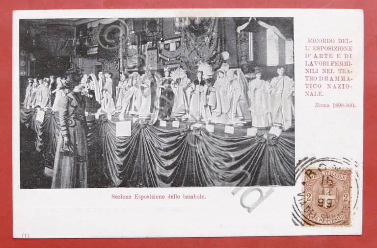 Cartolina Commemorativa - Ricordo Espsizione d'Arte e Lavori Femminili Roma …