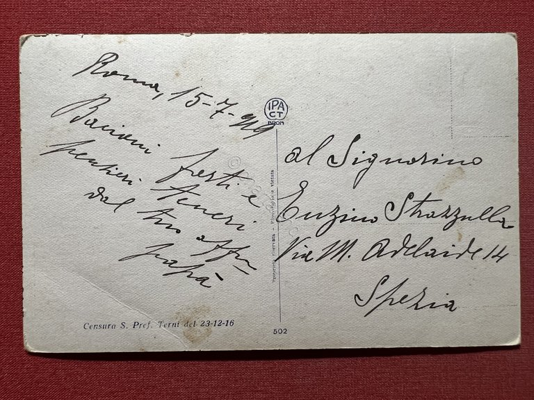 Cartolina Commemorativa - S. M. Il Re d'Italia - 1919