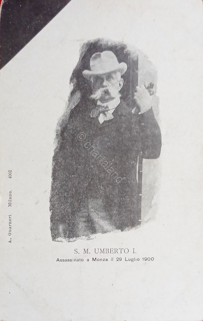 Cartolina Commemorativa - S. M. Umberto I - 1900 ca.