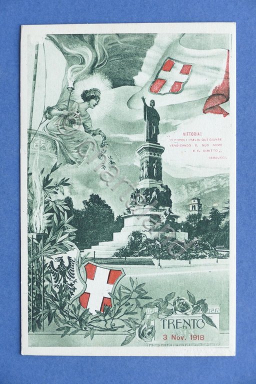 Cartolina Commemorativa - Trento - Vittoria - 3 novembre 1918