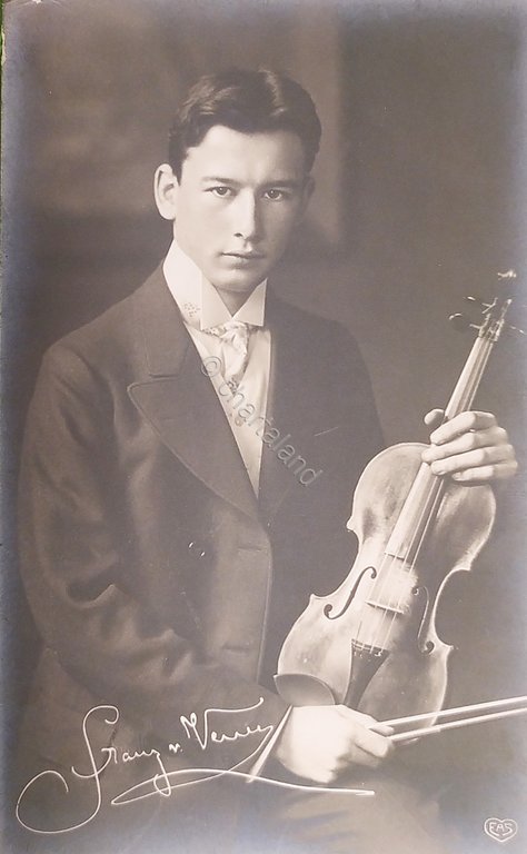 Cartolina Commemorativa - Violinista - Franz von Revu - 1920 …