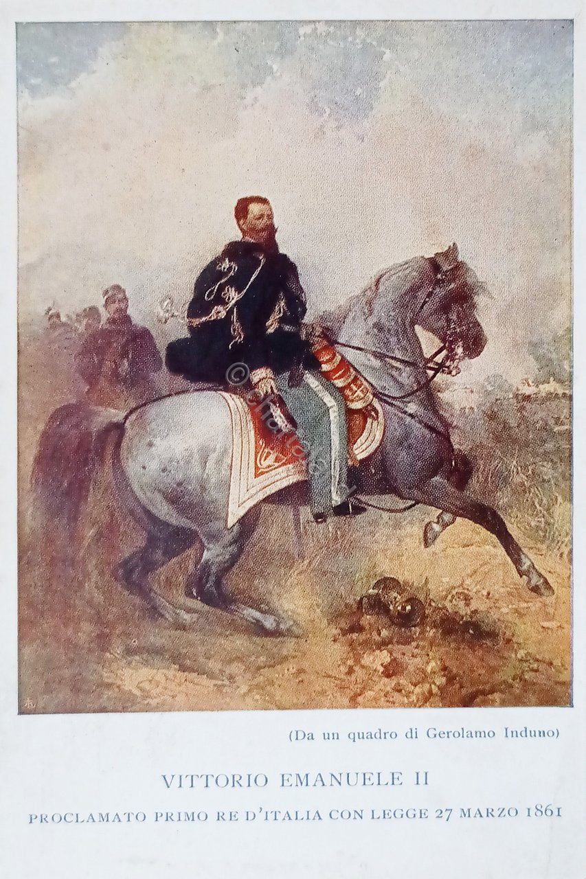 Cartolina Commemorativa - Vittorio Emanuele II - 1900 ca.