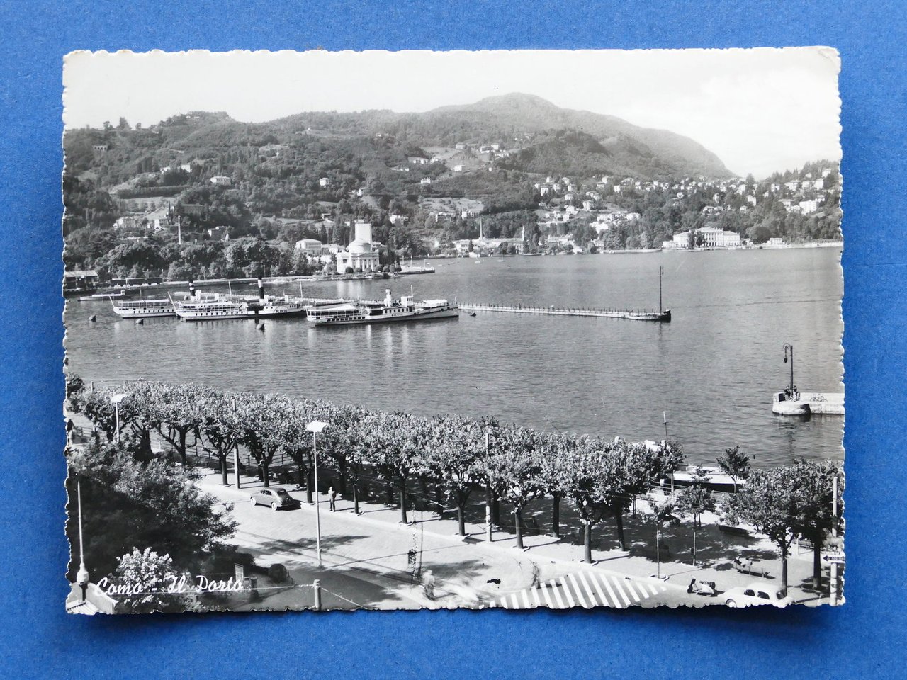 Cartolina Como - Il Porto - 1958.