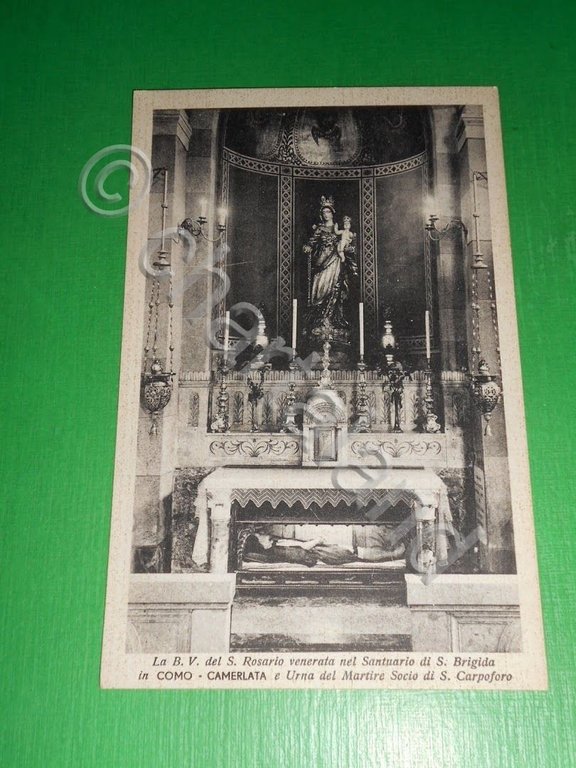 Cartolina Como - La B. V. del S. Rosario nel …