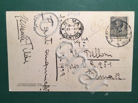 Cartolina Como - Piazza Cavour - 1923