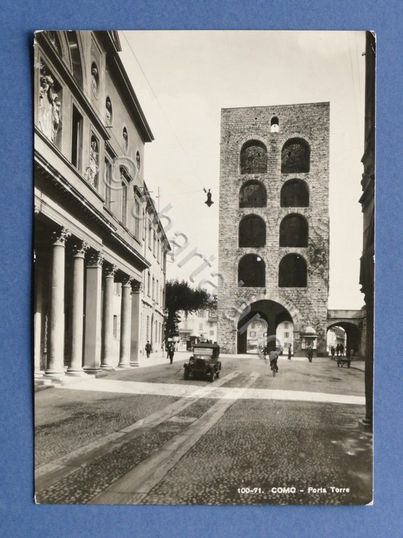 Cartolina Como - Porta Torre - 1954