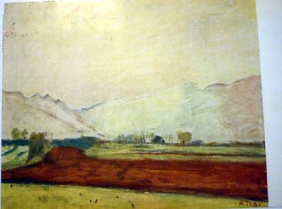 Cartolina con Autografo Pittore Arturo Tosi 1955