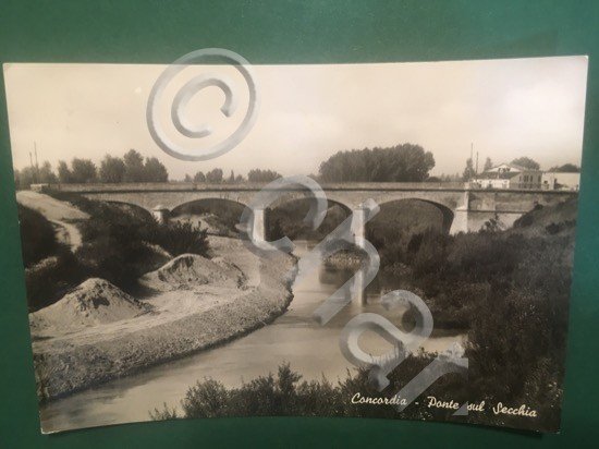 Cartolina Concordia - Ponte Sul Secco - 1980