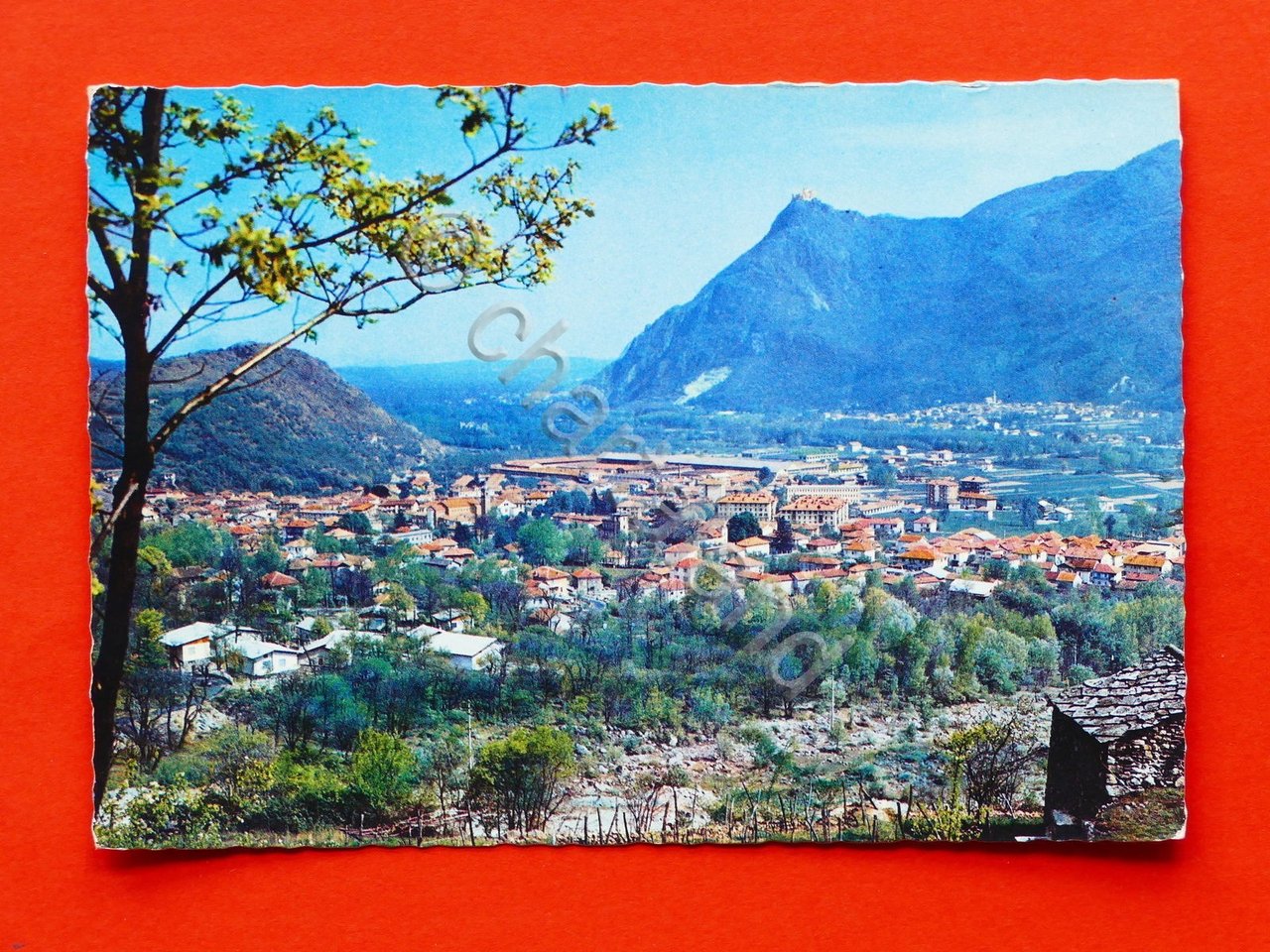 Cartolina Condove - Panorama e la Sacra di S. Michele …