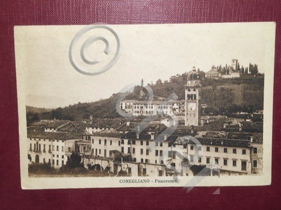 Cartolina Conegliano - Panorama - 1930