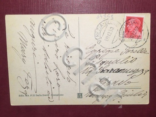 Cartolina Conegliano - Panorama - 1930