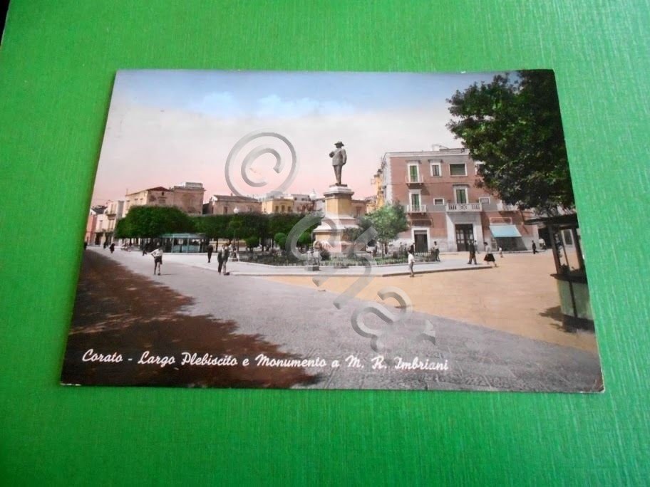 Cartolina Corato - Largo Plebiscito e Monumento a M. R. … | Immagine principale