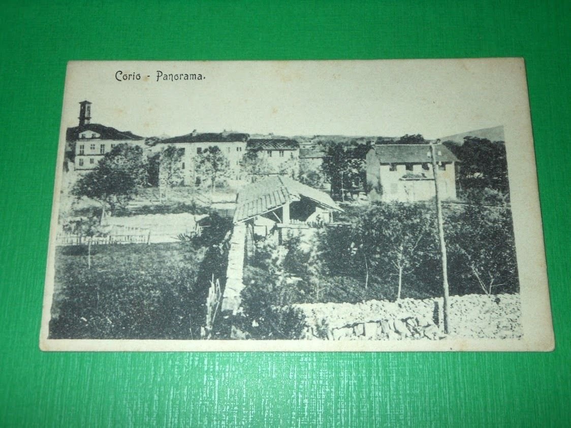 Cartolina Corio - Panorama 1915 ca.