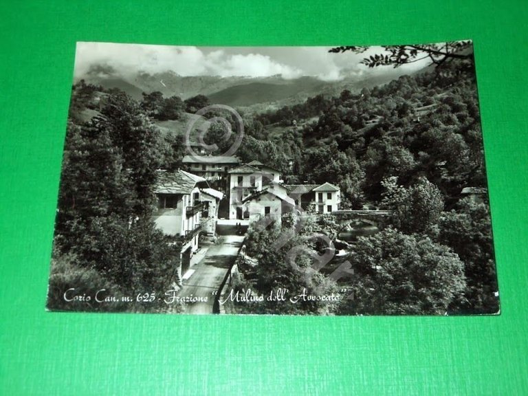 Cartolina Corio Canavese - Frazione Mulino dell' Avvocato 1963.