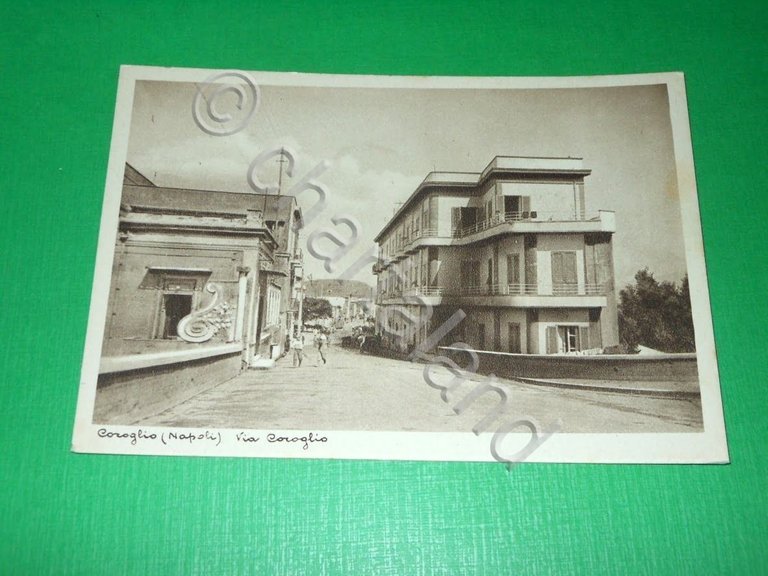 Cartolina Coroglio ( Napoli ) - Via Coroglio - 1940 …