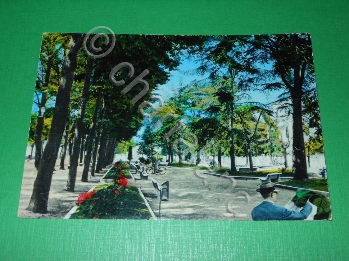 Cartolina Correggio - Giardini pubblici 1965 ( n. 1 ).