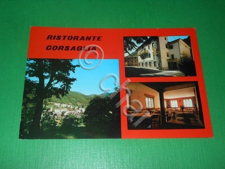 Cartolina Corsaglia ( Cuneo ) - Ristorante Corsaglia 1965 ca.
