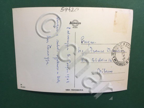 Cartolina Cortemaggiore - Via Roma E Facciata Duomo - 1968