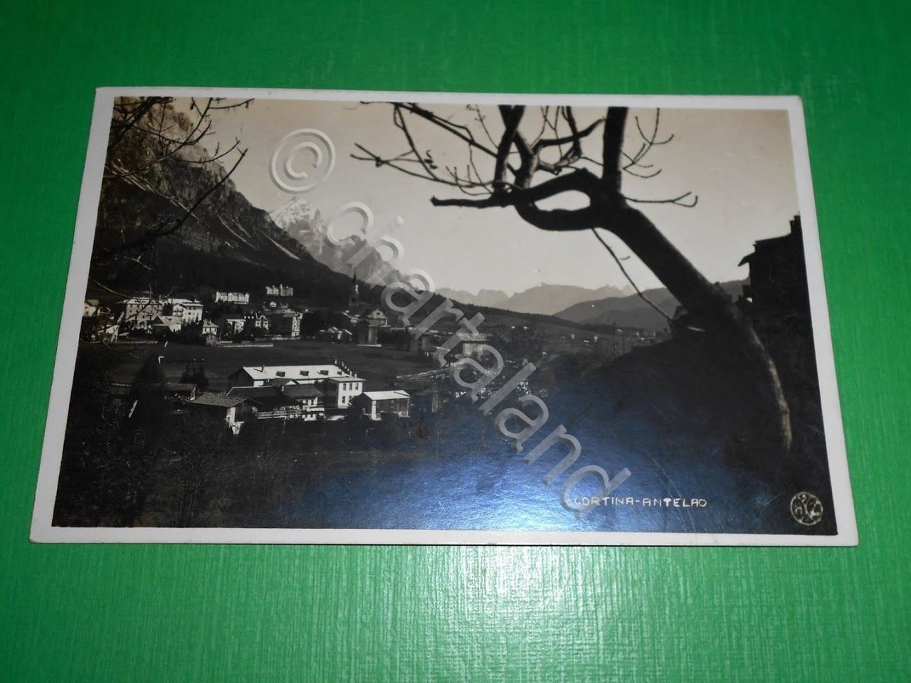 Cartolina Cortina - Antelao - Scorcio panoramico 1925.