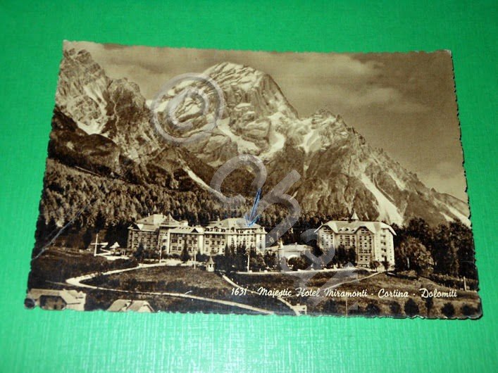 Cartolina Cortina - Majestic Hotel Miramonti 1960