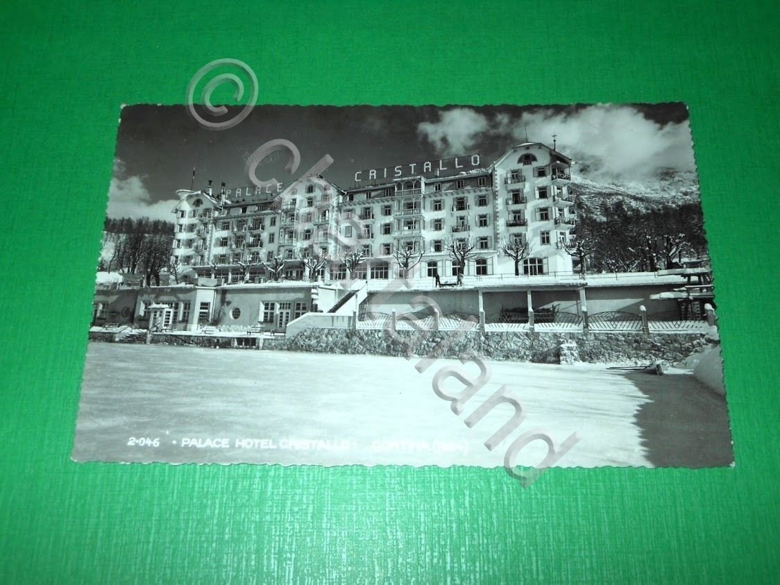Cartolina Cortina - Palace Hotel Cristallo 1941.