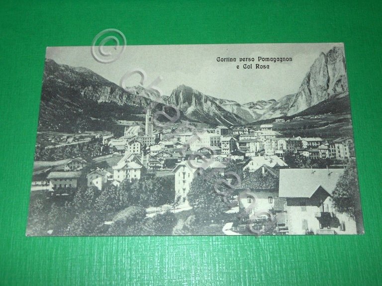 Cartolina Cortina - Panorama verso Pomagagnon e Col Rosa 1920 …