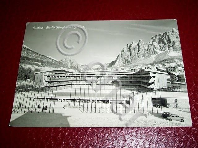 Cartolina Cortina - Stadio Olimpico del Ghiaccio 1960