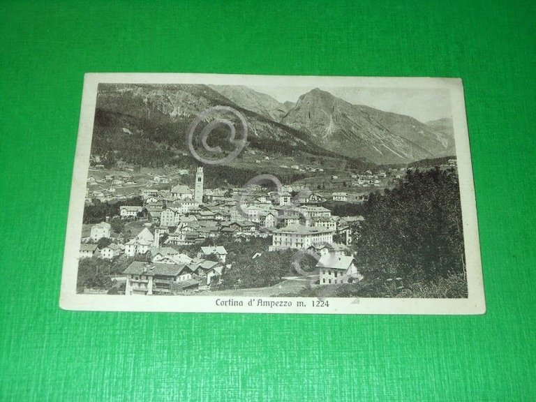 Cartolina Cortina d' Ampezzo - Panorama 1937