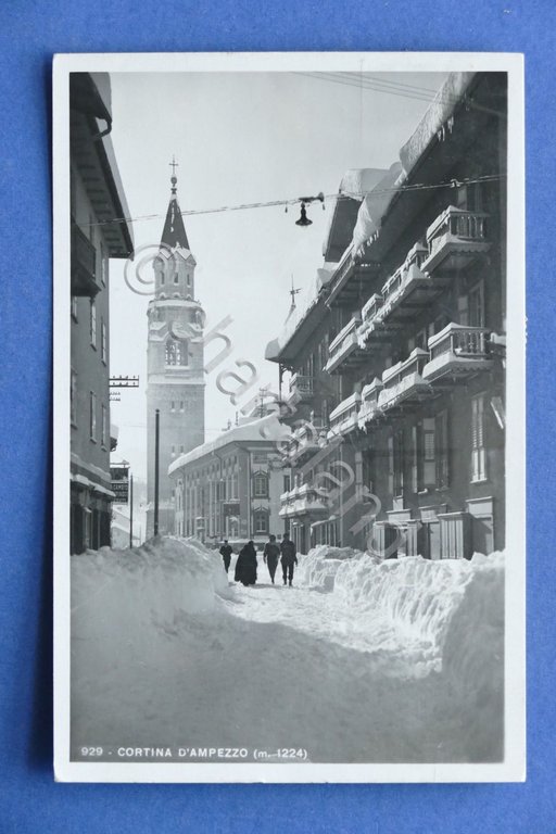 Cartolina Cortina d'Ampezzo - Particolare d'inverno - 1949