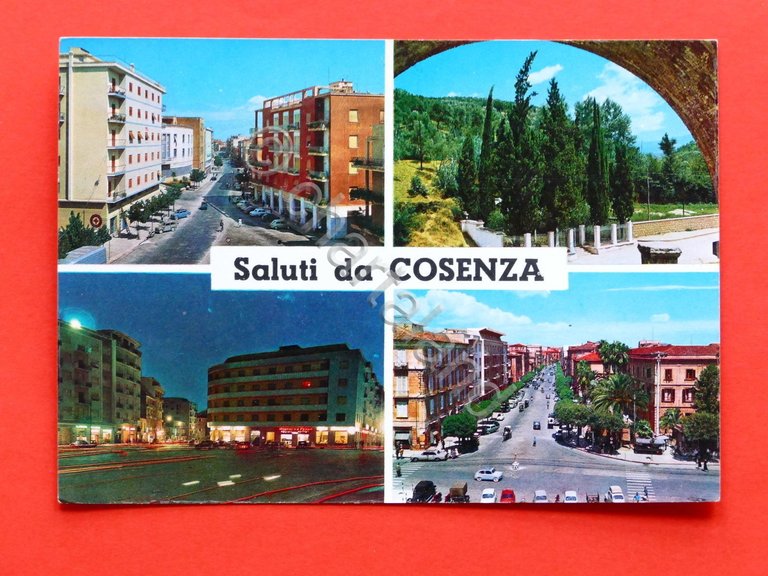 Cartolina Cosenza - Diverse vedute - 1970 ca.