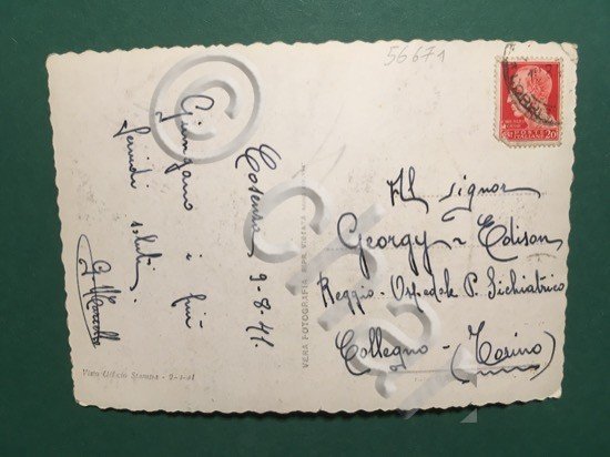 Cartolina Cosenza - Lungo Catri - 1941