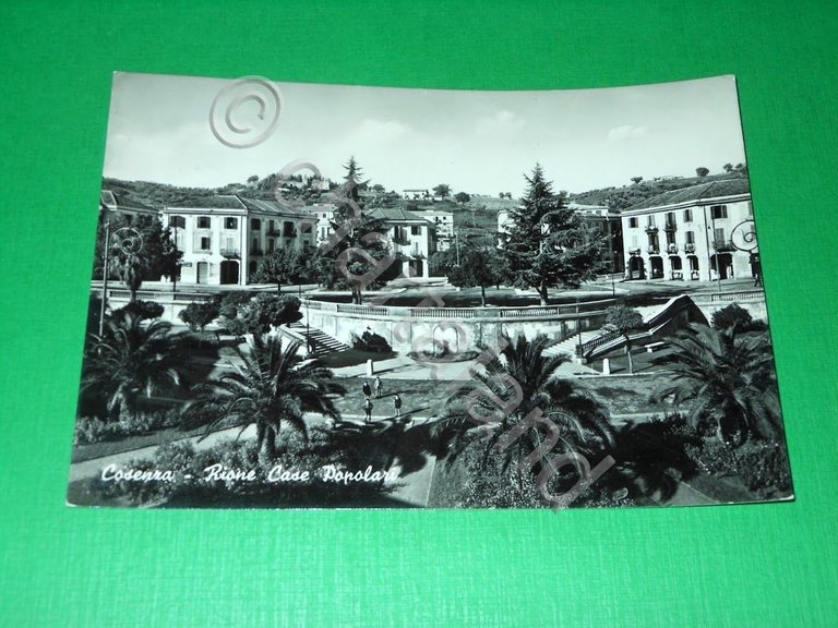 Cartolina Cosenza - Rione Case Popolari 1956