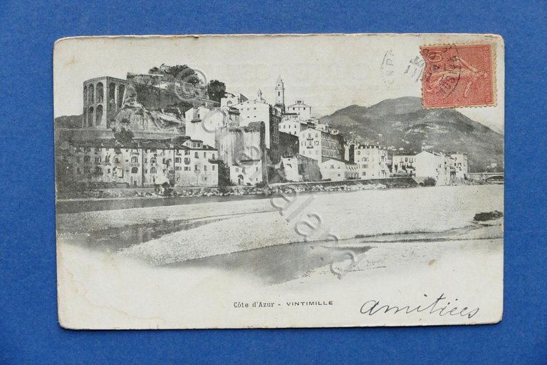Cartolina Costa Azzurra - Ventimiglia - 1905