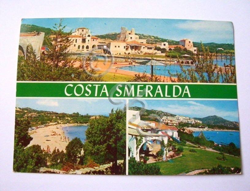Cartolina Costa Smeralda - Vedute diverse 1971.