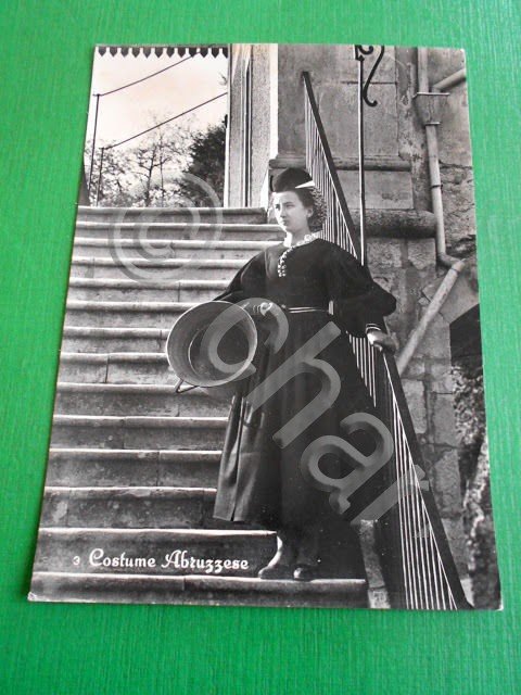 Cartolina Costume Abruzzese - Scanno ( L'Aquila ) 1961.