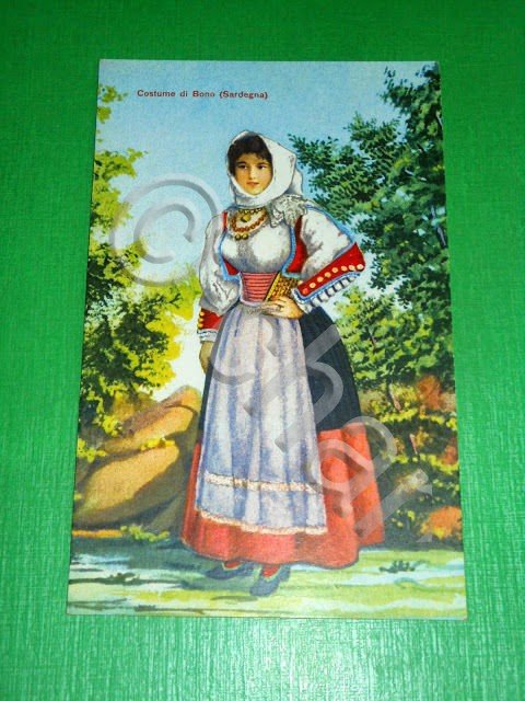 Cartolina Costume di Bono ( Sassari ) 1920 ca.