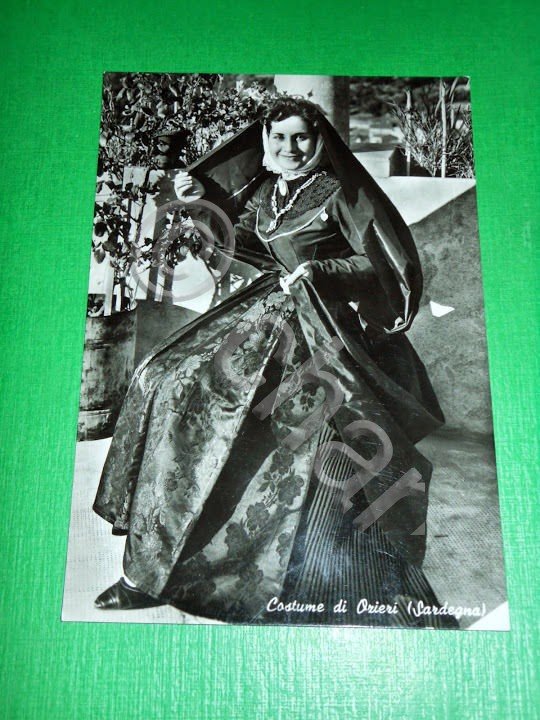 Cartolina Costume di Ozzieri ( Sassari ) 1955 ca.