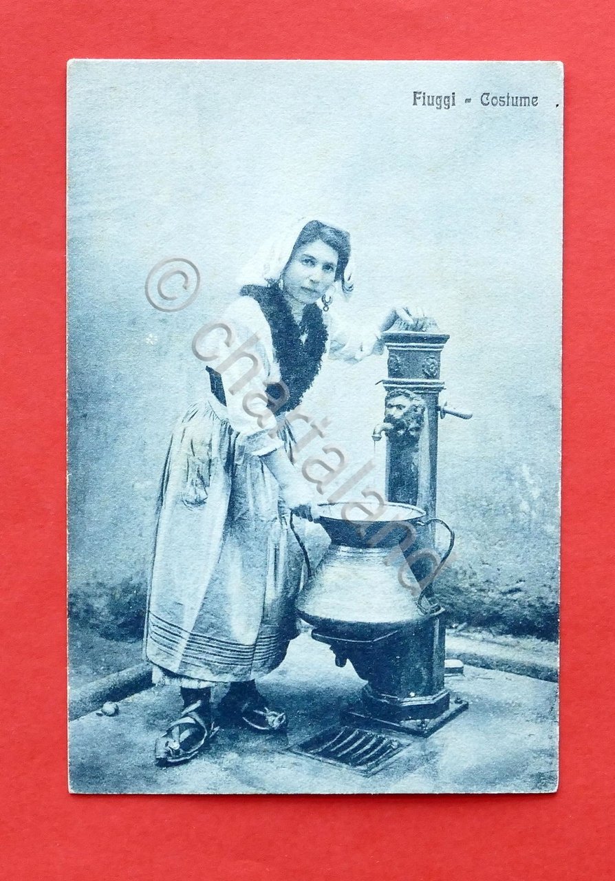 Cartolina Costumi - Costume di Fiuggi - 1915 ca..