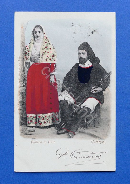 Cartolina Costumi - Costumi di Osilo - Sardegna - 1901