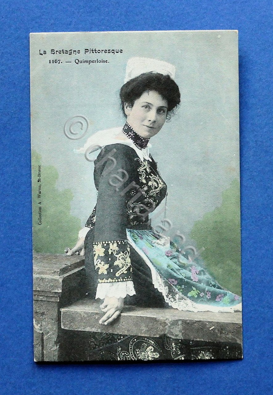 Cartolina Costumi - Francia Bretagna - 1910 ca.