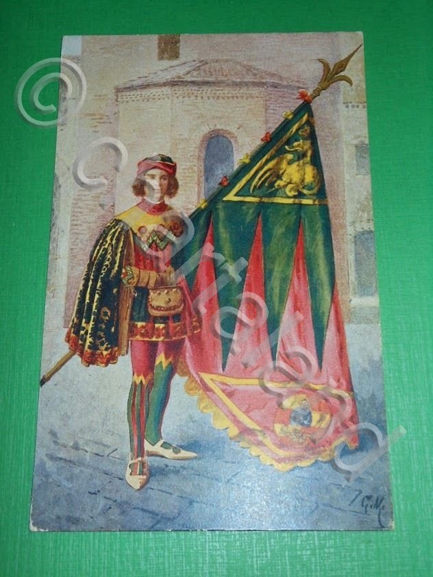 Cartolina Costumi - I 17 Paggi delle Storiche Contrade di … | Immagine principale