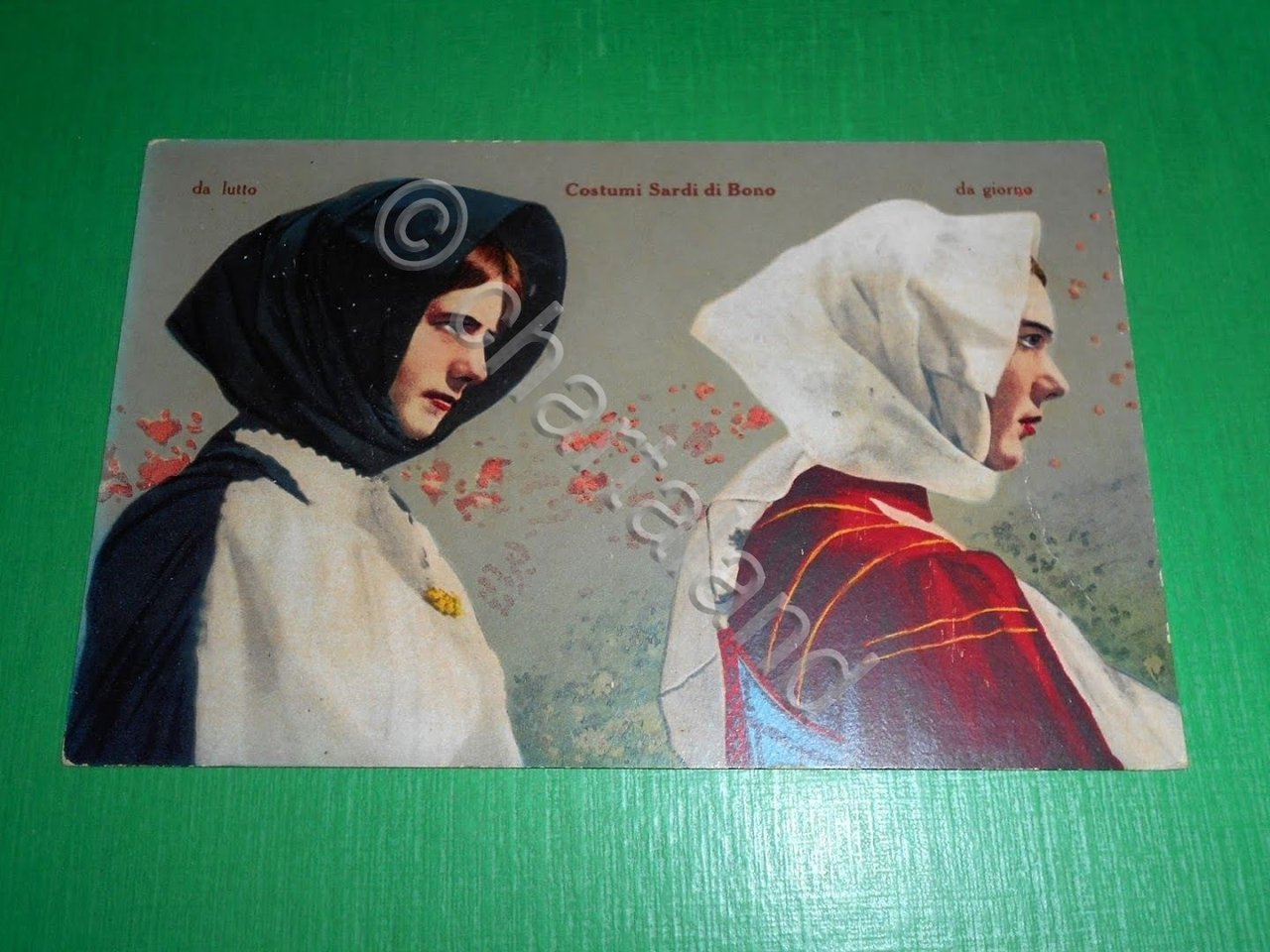 Cartolina Costumi Sardi - Bono 1930 ca #1 | Immagine principale