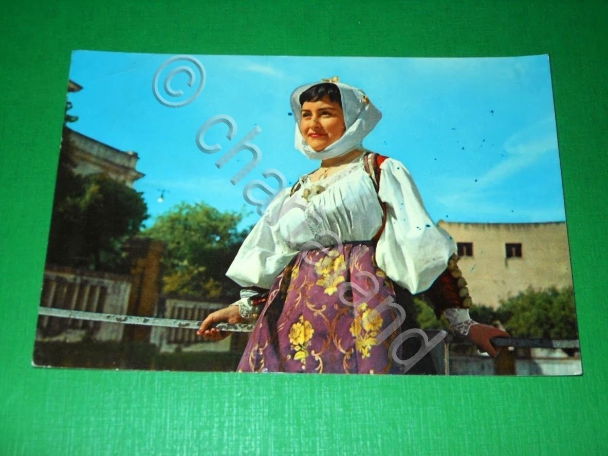 Cartolina Costumi Sardi - BONO 1963.