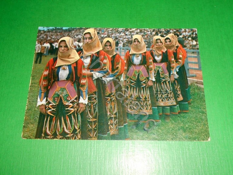 Cartolina Costumi Sardi - Cavalcata Sarda ( Orgosolo ) 1963.