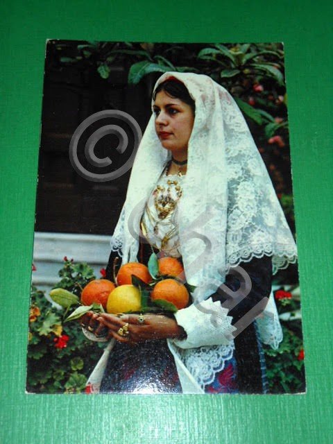 Cartolina Costumi Sardi - Costume di Muravera 1965 ca.