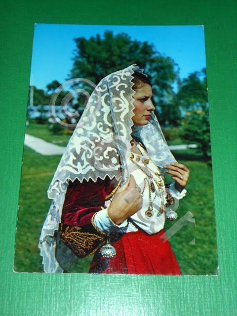 Cartolina Costumi Sardi - Costume di Ossi ( Sassari ) …