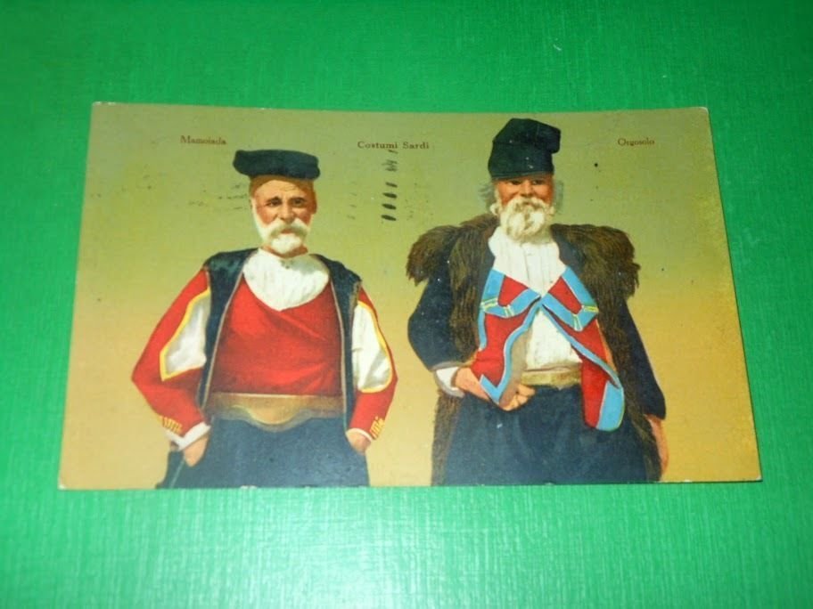 Cartolina Costumi Sardi - Mamoiada e Orgosolo 1925 ca.