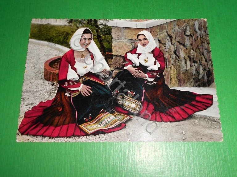 Cartolina Costumi Sardi - Nuoro - Costume antico da sposa …
